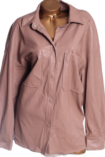 Dámská kožená hnědá koženková košile / PRIMARK / XXL (46/48) / UK 18/20 / ANGLIE