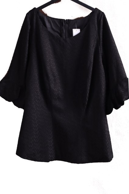 Dámská černá krajková halenka / XXXL (44/46) / UK 16/18 / ANGLIE