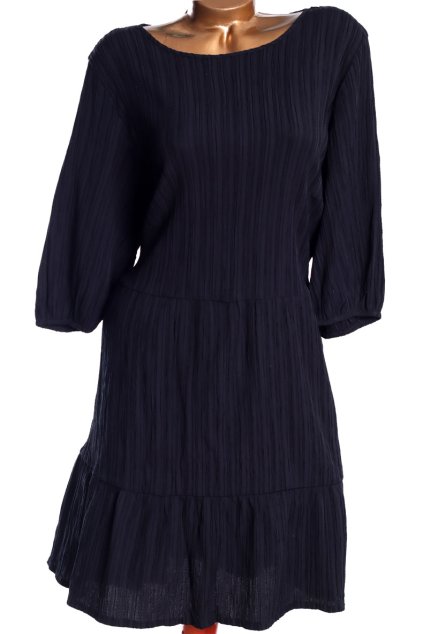 Dámské černé žebrované šaty / GEORGE / XXXL (50) / UK 22 /  ANGLIE