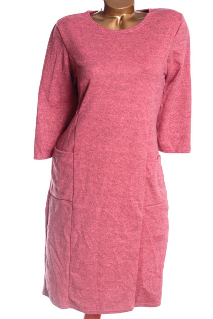 Dámské růžovo-šedé melírované šaty/ XXXXL (44) / UK 16/ ANGLIE