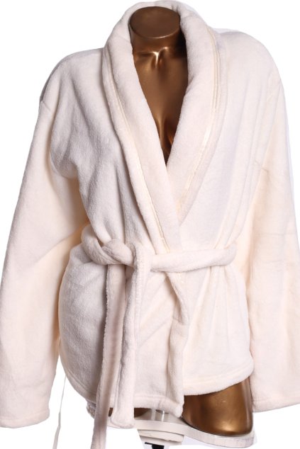 Dámský bílý župan / Marks & Spencer/ XL (48/50) UK 20/22 / ANGLIE