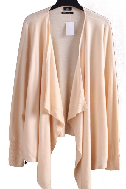 Dámský béžový 100% KAŠMÍROVÝ  kardigan / F&F / XXXL (48) / UK 20 / ANGLIE