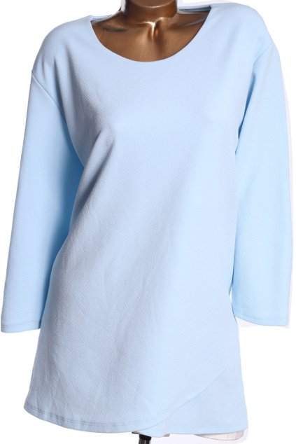 Dámská světle modrá halenka / GRACE / XXXXL (52) / UK 24 / ANGLIE