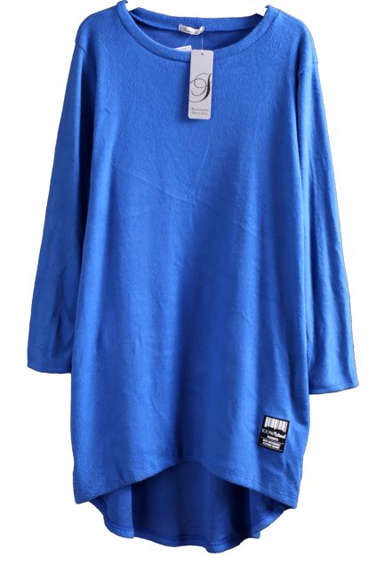 Dámské královsky modré úpletové šaty / SWEETISSIMA /  XXXL (46/48) / UK 20 / ANGLIE