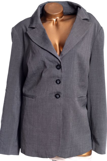 Dámské šedo-černé sako  /TAILORED FOR YOU/ XXXL (54 ) / UK 26 / ANGLIE