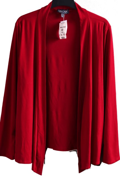 Dámský červený přehoz / SALOOS / XXXL (50) / UK 22 / ANGLIE