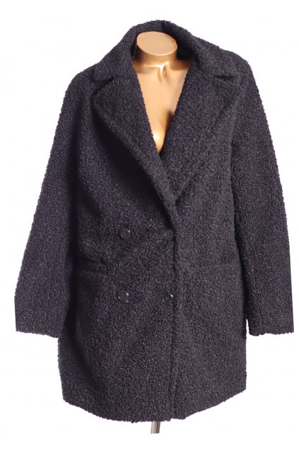 Dámský černý kabát / CAPSULE / XXXL (50) / ANGLIE
