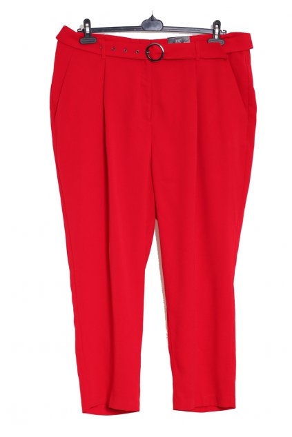 Dámské červené elegantní kalhoty / F&F / XXXL (50) / ANGLIE