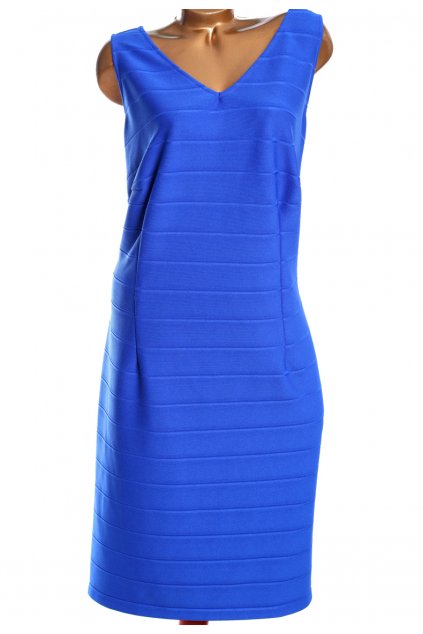 Dámské modré elegantní šaty / Marks&Spencer / XXXL (50) / ANGLIE