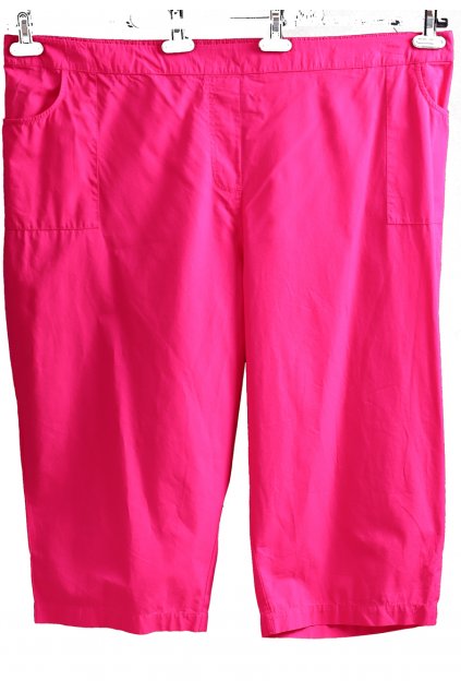 Dámské růžové bavlněné kalhoty / Capsule / XXXXL+ (60) / ANGLIE