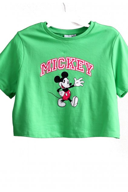 Dámské zelené tričko / s Disney potiskem / XXL (46) / ANGLIE