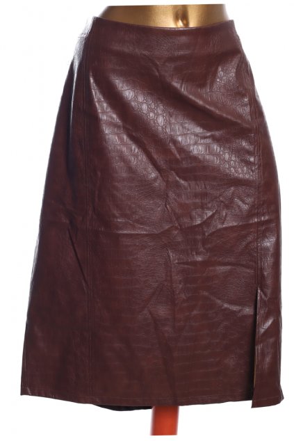 Dámská hnědá sukně s hadím vzorem / F&F / XXXL/XXXXL (50/52) / ANGLIE