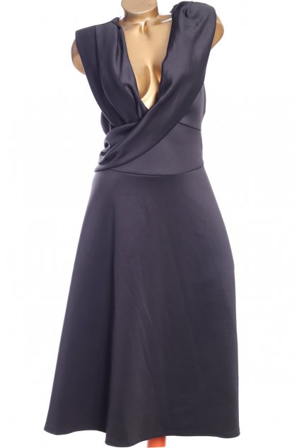 Dámské elegantní černé šaty / boohoo / XXXL/XXXXL (50/52) / ANGLIE