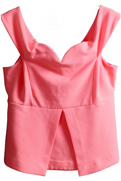 Dámská lososová elegantní halenka / River Island / XXL (46) / ANGLIE