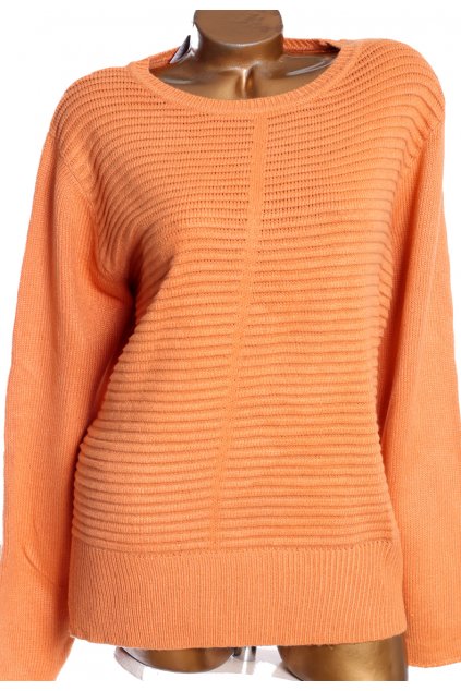 Dámský hnědý pletený svetr / Bonmarché / XXXL (50) / ANGLIE - na štítku UK 22