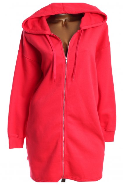 Dámské růžové mikinové šaty na zip s kapucí/ CAPSULE / XXXL (50) / UK 22 / ANGLIE