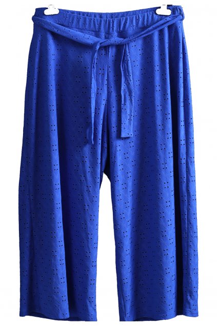 Dámské modré vzorované kalhoty / BOOHOO / XXXL (50) / UK 22 / ANGLIE