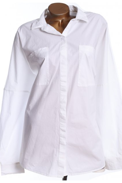 Dámská bílá bavlněná košile / GEORGE / XXXXL (52) / UK 24 / ANGLIE