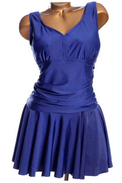 Dámské tmavě modré plavkové šaty / XXXXL (52) / UK 24 / ANGLIE