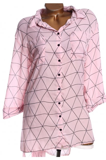 Dámské růžová košile / SIMPLY BE / XXXXL (52) / UK 24 / ANGLIE
