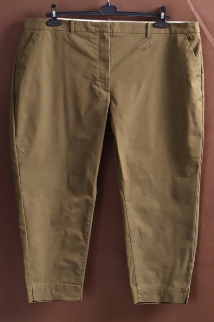 Dámské zelené kalhoty / M&S / XXXXL (52) / UK 24 / ANGLIE