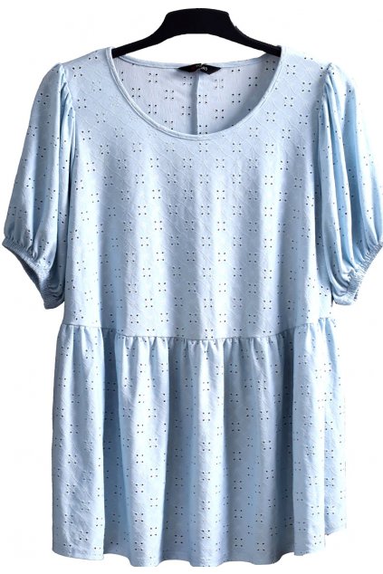 Dámská světle modrá tunika / YOURS / XXXXL (52) / UK 24 / ANGLIE