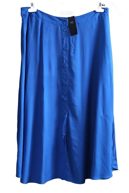 Dámská modrá sukně / M&S / XXXL (48) / UK 20 / ANGLIE