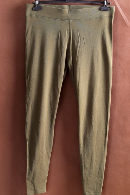 Dámské tmavě zelené legíny / M&S / XXL (46) / UK 18 / ANGLIE