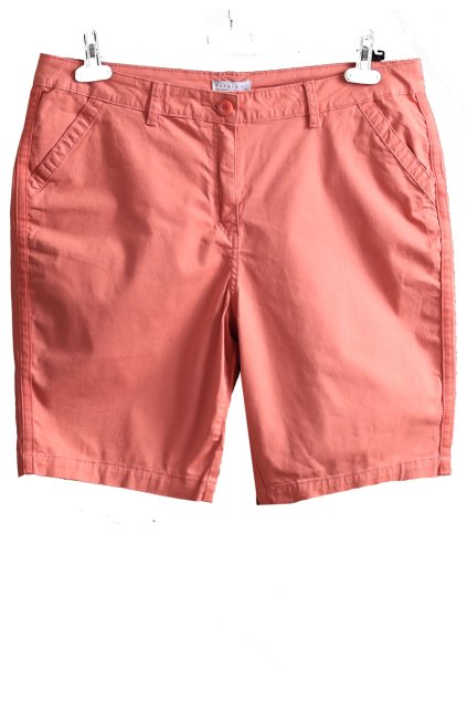 Dámské růžové kratší kalhoty / PAPAYA / XXL (46) / UK 18 / ANGLIE