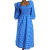 Dámské bavlněné modré květované šaty / F&F / XXXL (50) /UK 22 / ANGLIE
