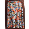 Dámská  barevná vzorovaná sukně s rozparkem/ TU WOMAN / XXXXL (52) / UK 24 / ANGLIE
