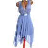 Dámské modré večerní šaty / EVER PRETTY / XXXXL (54) / UK 26 / ANGLIE