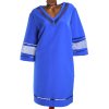 Dámské luxusní modré šaty / CREATION / XXXL (48) / UK 22 / ANGLIE