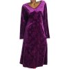 Dámské fialové podzimní / zimní šaty / sametové šaty EMERY ROSE / XXXL (46/ 48) / UK 18 / ANGLIE