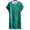 Dámské zeleno-černé teplejší květované šaty na podzim / JD WILLIAMS / XXXL (50/52) / na štítku vel. 50 / UK 22 / ANGLIE