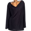 Dámské černé triko /tunika s třpytky / CURVE - XXXXL+ (56/58), UK 28 / ANGLIE