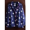 Dámská modrý teplý domácí komplet/pyžamo se srdíčky/ Marks & Spencer / XXL (46/48/50) / UK 16/18 / ANGLIE