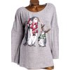 Dámský šedý zimní svetřík s tučnákem / TU WOMAN / XXXXL (54) / UK 26/ ANGLIE