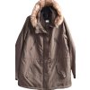 Dámský zelený kabát s kožíškovou kapucí / VERO MODA / XXXXL (52) / na štítku vel. 24 / UK 52 /ANGLIE
