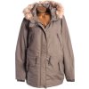 Dámský zelený kabát s kožíškovou kapucí / VERO MODA / XXXXL (52) / na štítku vel. 24 / UK 52 /ANGLIE