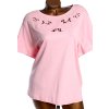 Dámské růžové tričko s ozdobnýou nášivkou / M&Co. / XXXL (50/52) / UK 22 / ANGLIE