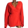 Dámská červená zavinovací halenka / XXXL (50) / UK 22/ ANGLIE