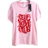 Dámské růžové tričko s potiskem / BE YOU /  XXXXL (52/54) / UK 24/26 / ANGLIE