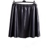 Dámská černá koženková sukně / BOOHOO /  XXXXL (52/54/56) / na štítku vel. 54 / UK 26 / ANGLIE