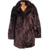 Dámský tmavě hnědý luxusní kožíšek / M&S /  XXXXL (52) / na štítku vel. 50 / uk 22 / ANGLIE