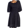 Dámské černé podzimní šaty s bílými puntíky / SIMPL BE / XXXL (50) / UK 22 / ANGLIE