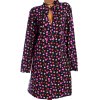 Dámské černé květované dlouhé teplejší podzimní šaty / SIMPLY BE / XXXXL (52) / na štítku vel. UK 24 / ANGLIE