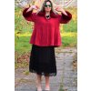 Dámský kabátek s kožíškem / AUX MODA / XXL-XXXL (46/48/50)  prsa do 130 cm  / MODA ITALY