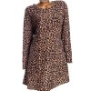 Dámské GLAMOUR leopardí šaty / SIMPLY BE / XXL (44/46) / UK 16 / ANGLIE