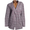 Dámský černo-bílý vzorovaný teplý, károvaný  podzimní kabátek/cardigan bez zapínání  / XXXXL (52/54) / na štítku vel. 54 / UK 26 / ANGLIE